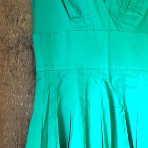 Emerald Green Cotton Tea Dress